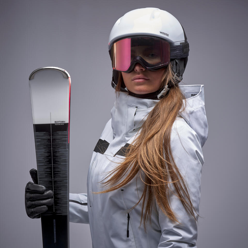 900 Women’s ventilated ski jacket for freedom of movement - white